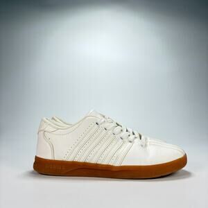 K-Swiss Classic Vintage White Low Top Tennis Shoes KSS10021Y LOW Youth Size 5.5